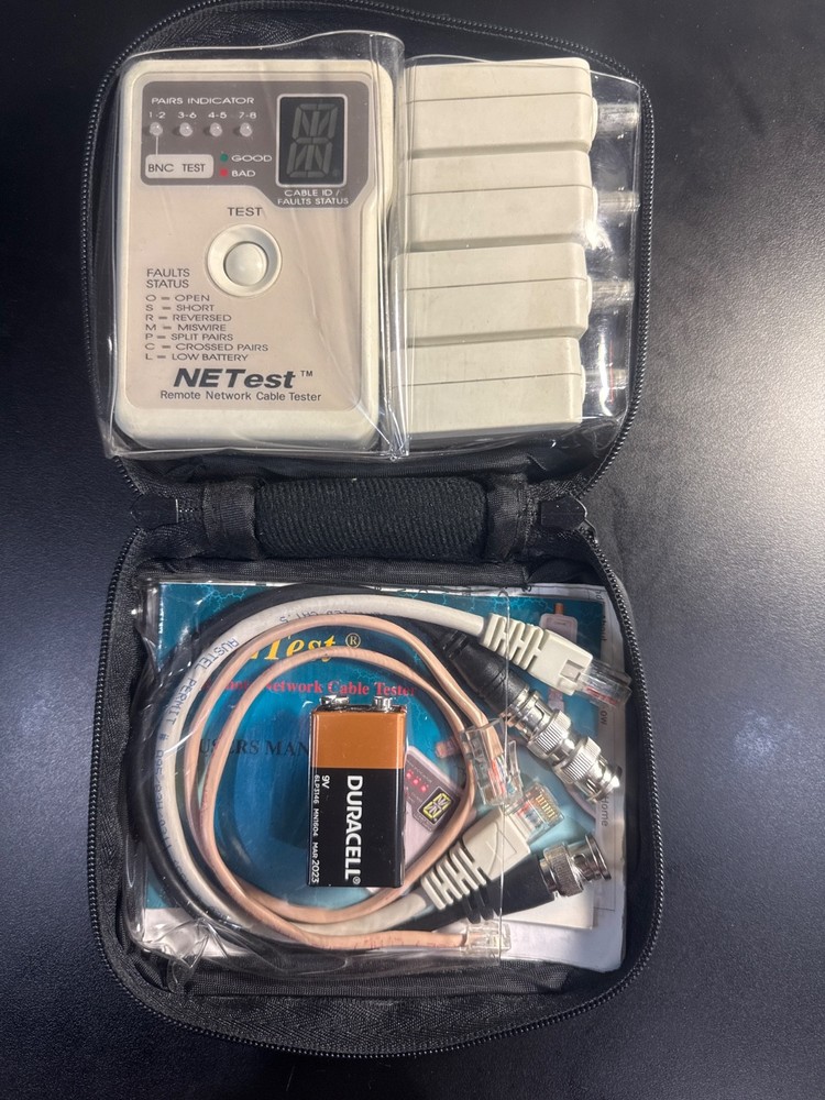 NE TEST REMOTE NETWORK CABLE TESTER