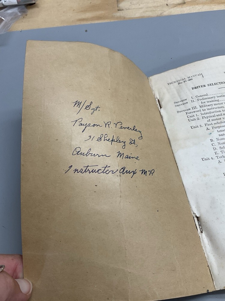 WWII US Driver Selection and Training Manual- lg417