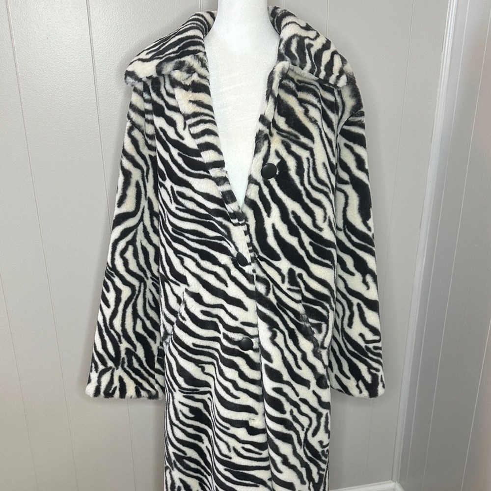 NWT Free People Perfect Zebra Maxi Jacket Size Medium