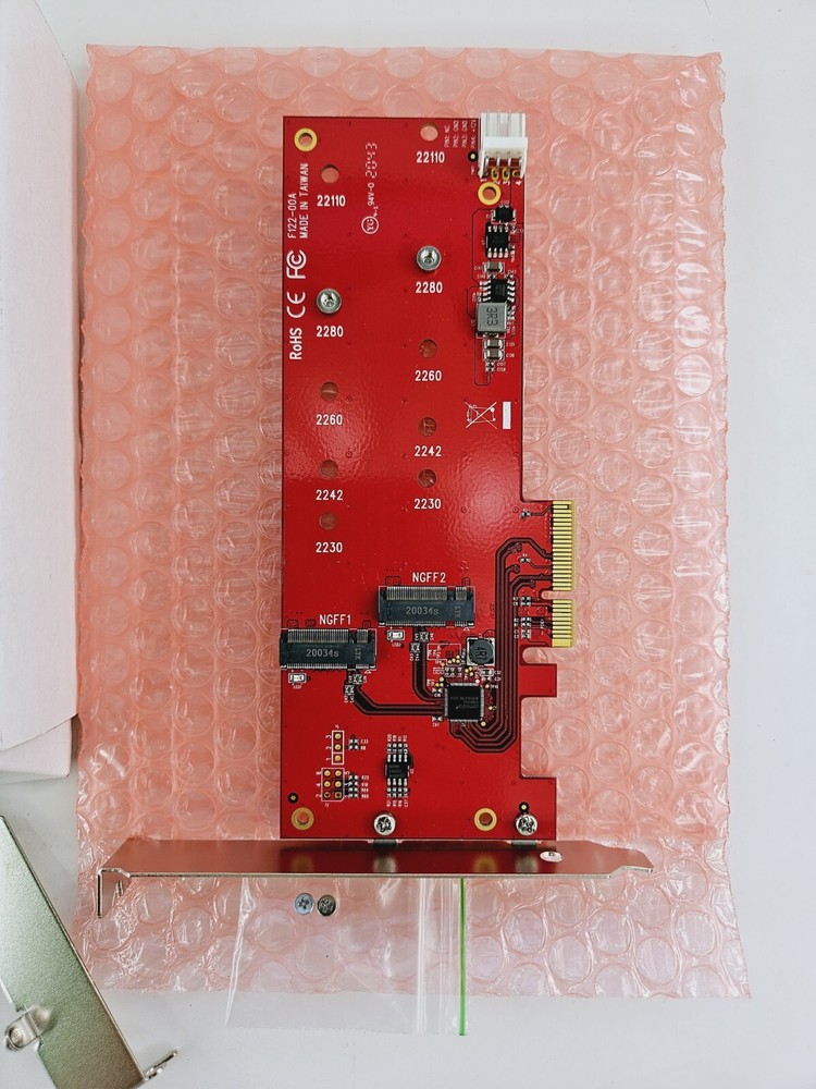 StarTech 2x M.2 NGFF SSD RAID Controller Card Plus 2x SATA III Ports