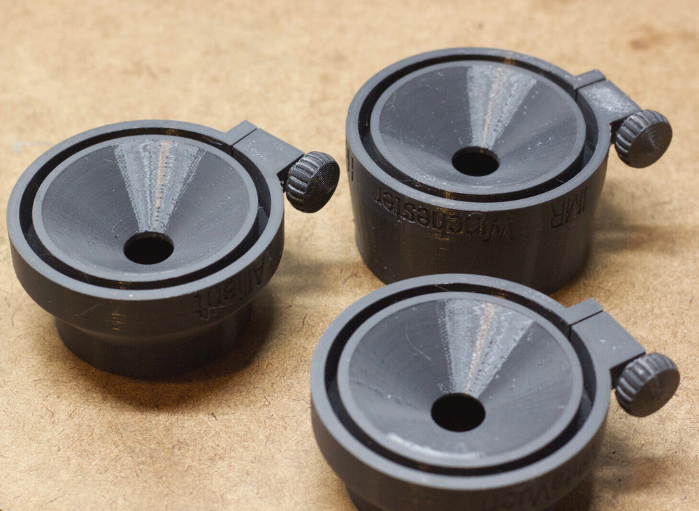 Bottle Adapter for Redding Powder Measure with Baffle