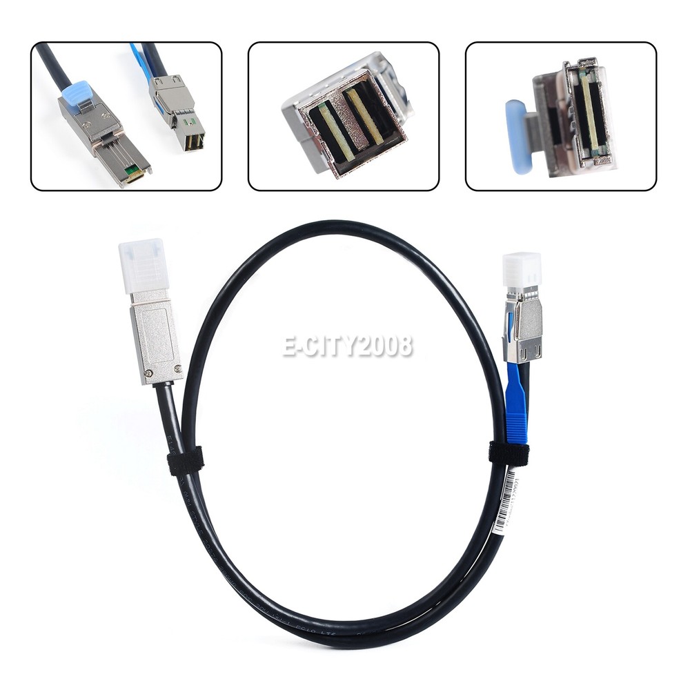 Mini High Density SFF-8644 to SFF-8088 External Hard Drive Data Server Cable 1M