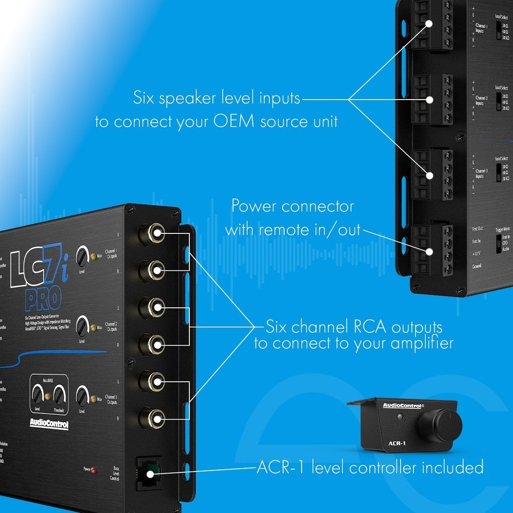 AudioControl LC7i PRO+LPHFD21 Amplifier Integration Solution for 2011-2020 Ford