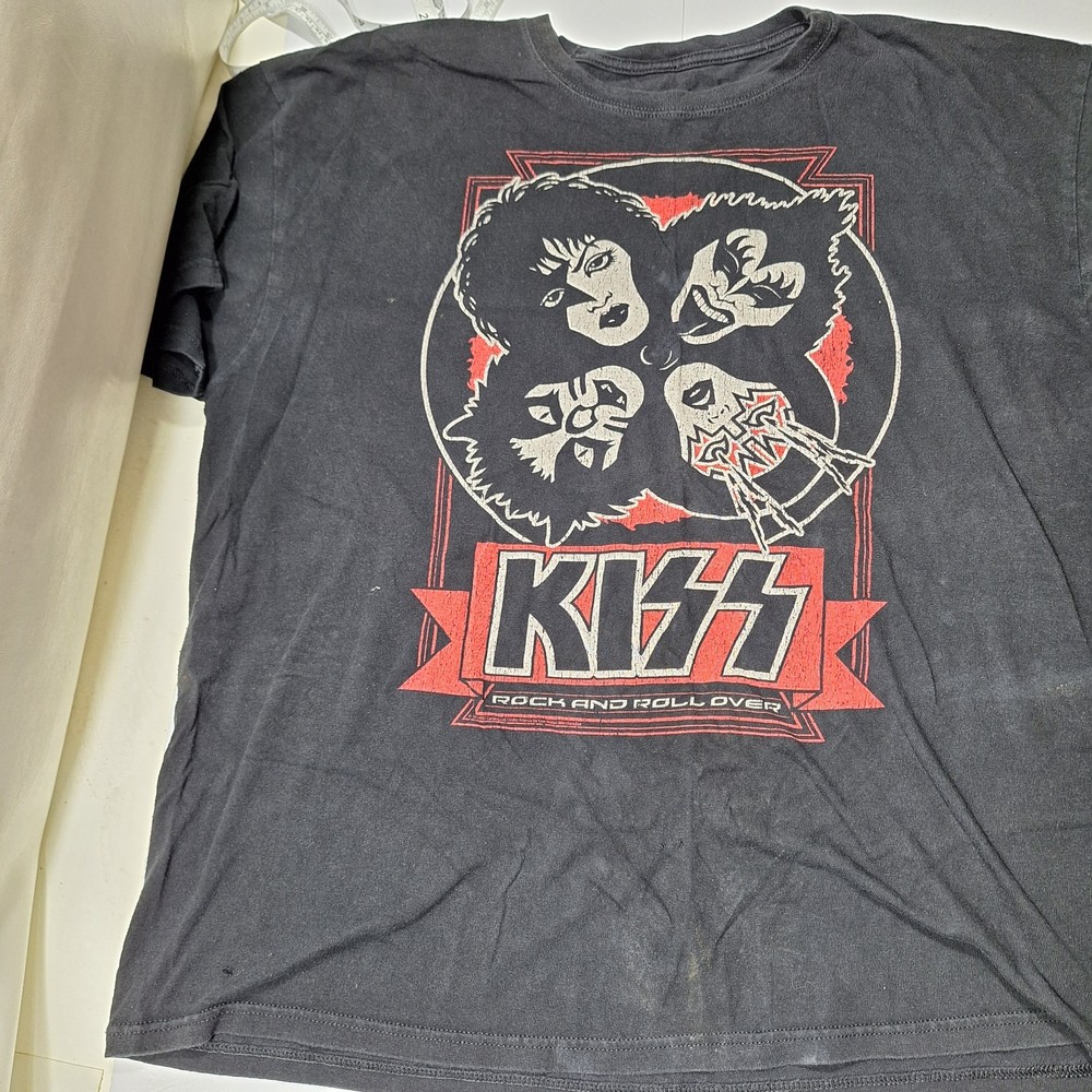 KISS SHIRT PRE-OWNED ROCK AND ROLL OVER 2XL 2013