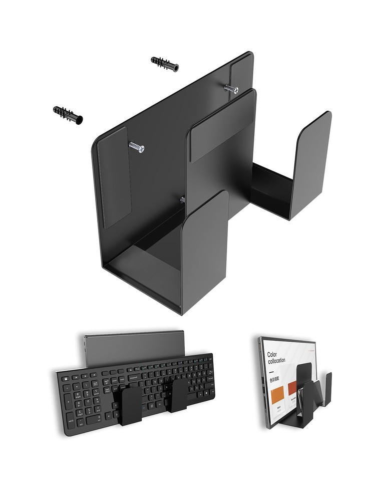 Multifunctional Laptop Wall Mount Cable Box Mount Fit for Router/Modem Keyboa...