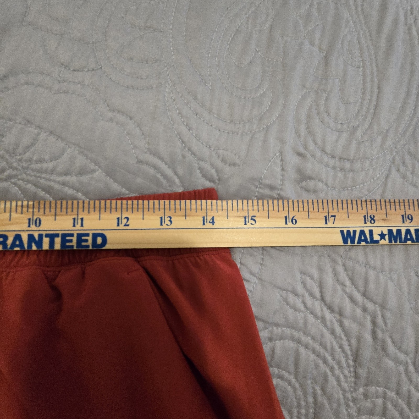 Lululemon Pace Breaker Linerless Shorts Men's Medium Red Drawstring Athletic