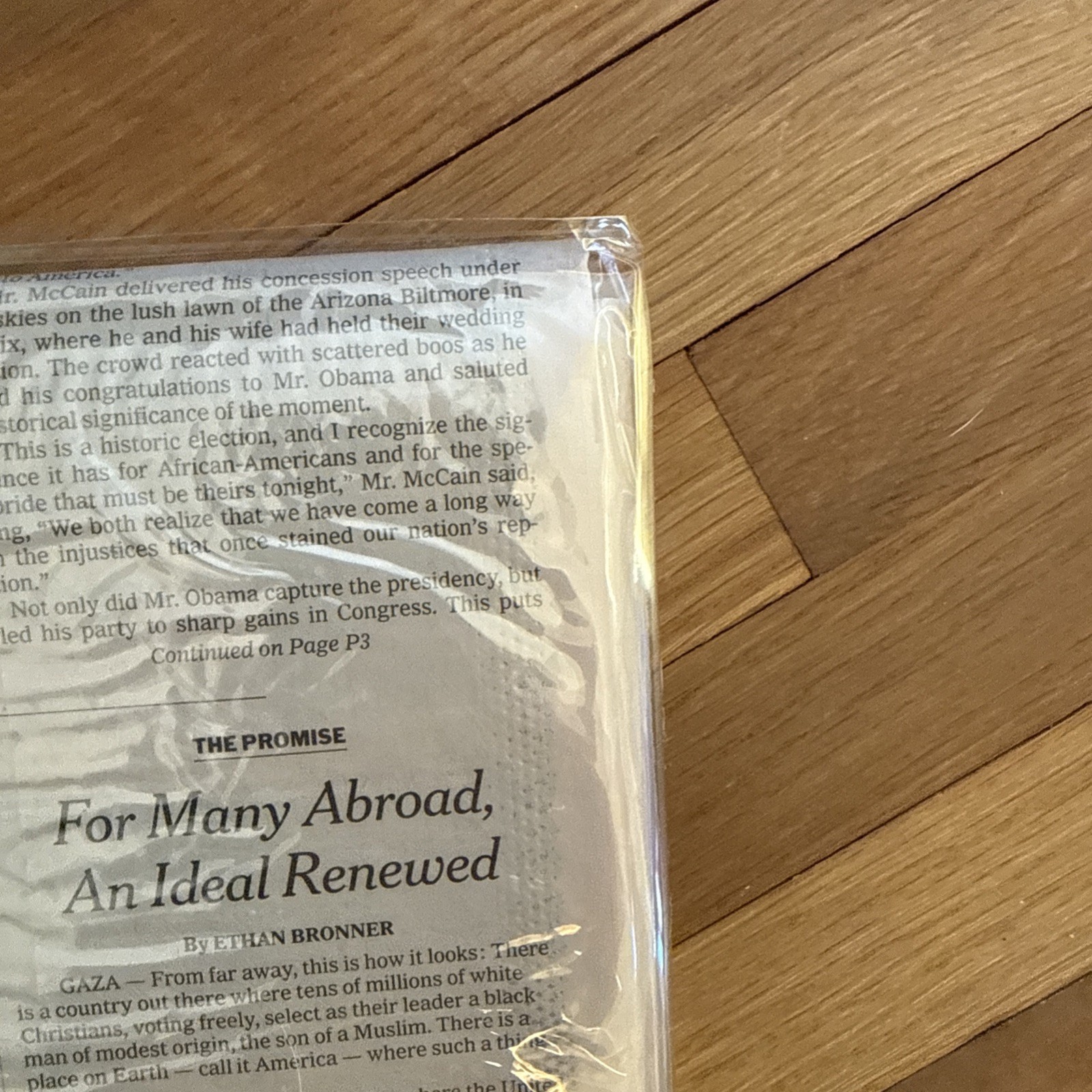 New York Times 11-5-08 Election Barack Obama Late Edition Newspaper Inauguration