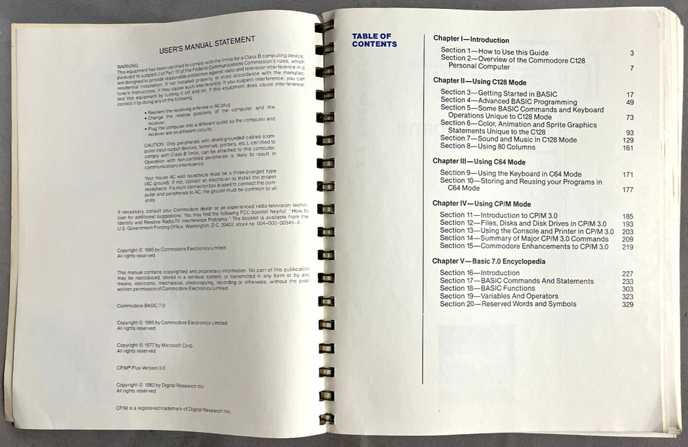 Commodore 128 Personal Computer System Guide Commodore Business Machines 1985