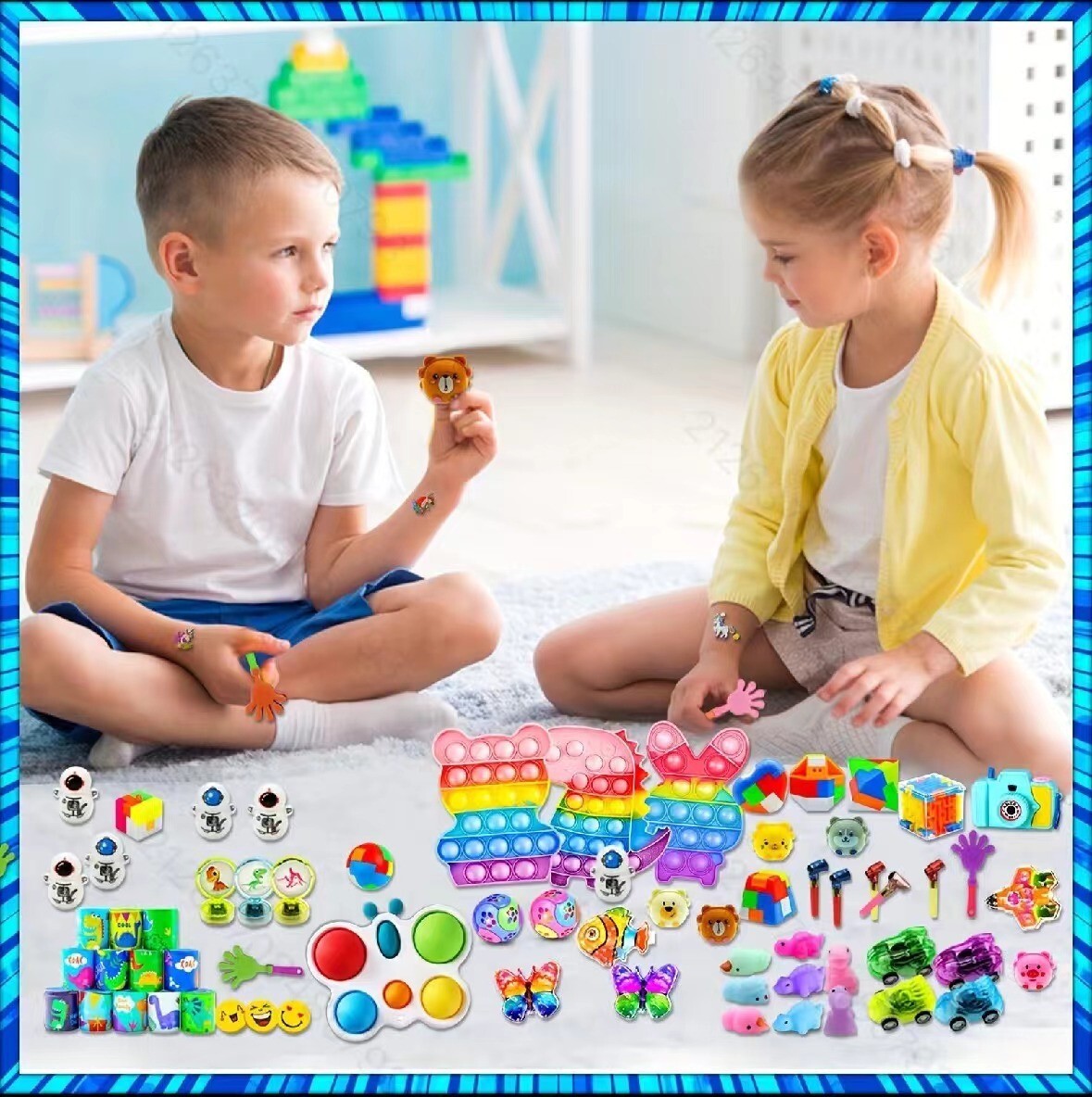 Mega Fidget Toy Assortment 206 Pcs Sensory Toys Party Favors