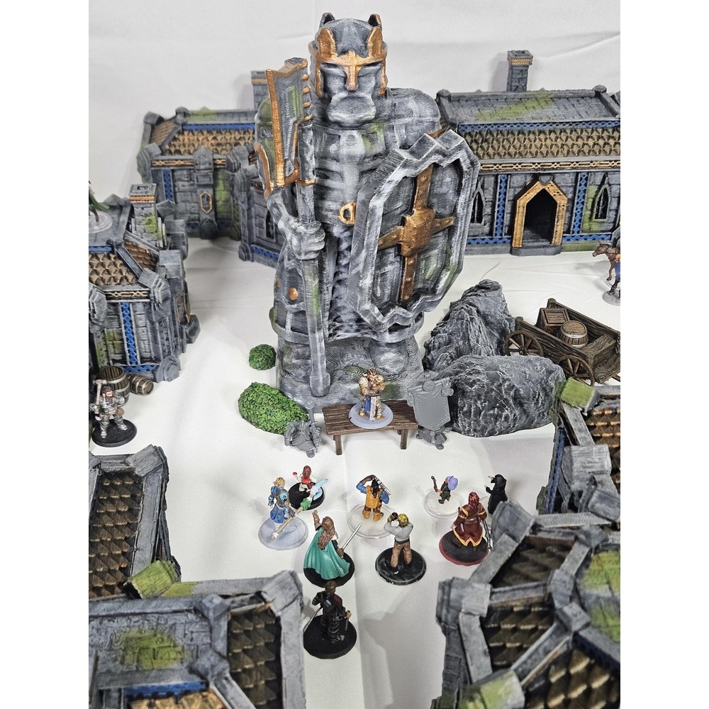 Modular Dwarven Houses Tabletop Terrain 28mm