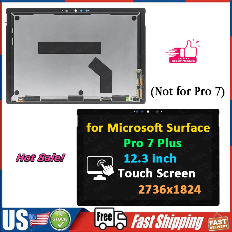 New For Microsoft Surface Pro 7 Plus 1960 1961 LCD Display Touch Screen Assembly