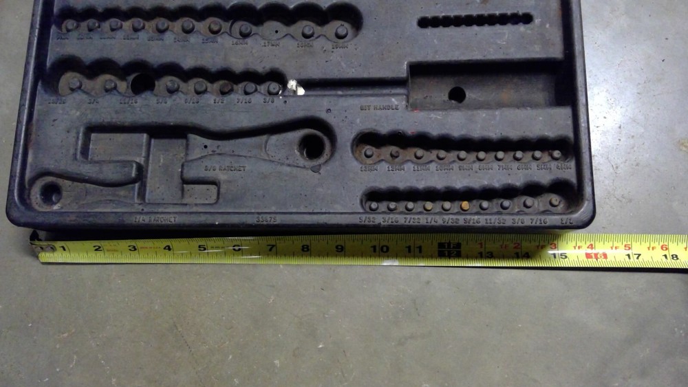 Plastic Ratchet Socket Set Organizer Metric/Standard Socket Holder