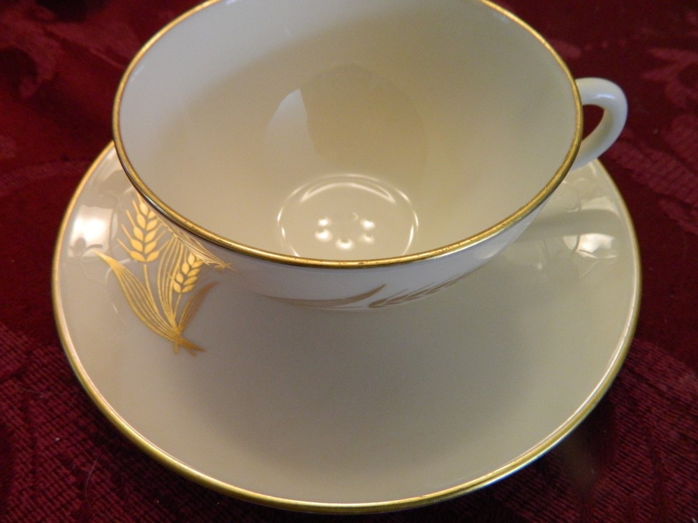LENOX WHEAT CUP & SAUCER  MADE IN U.S.A.