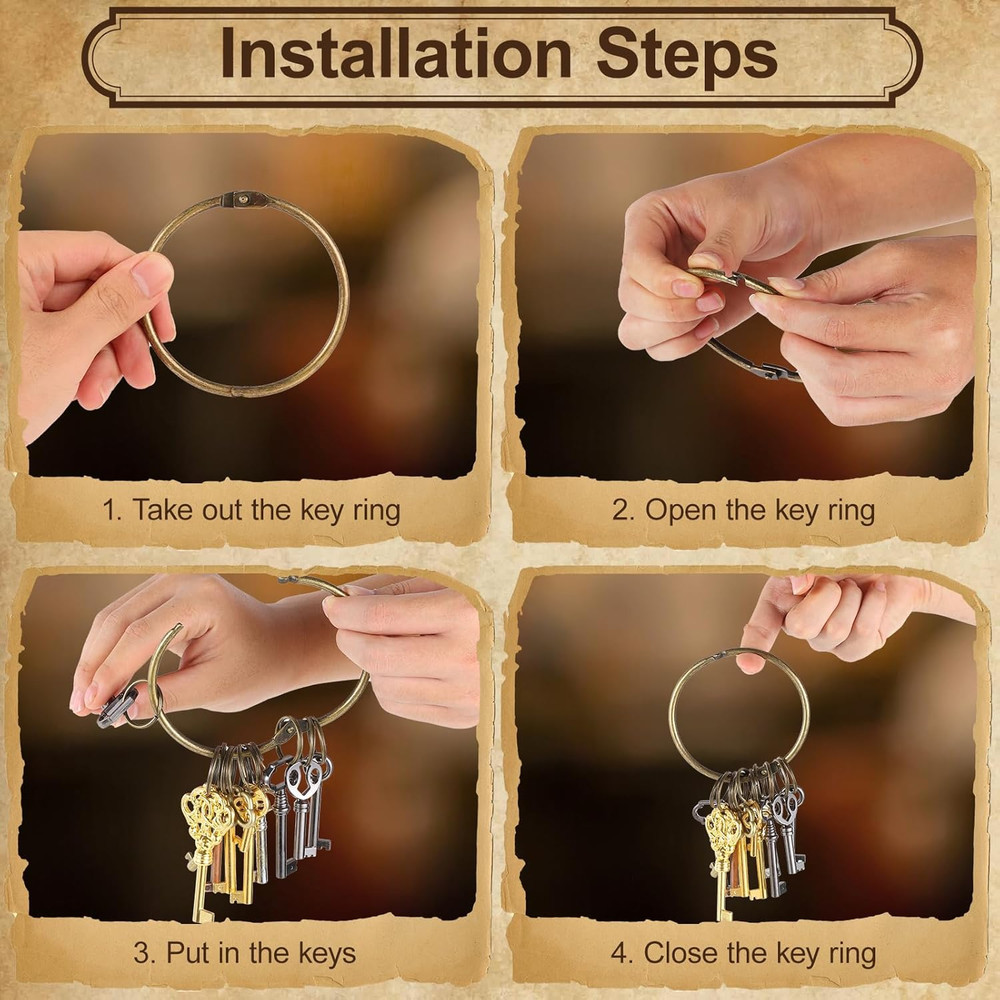 12PCS Hollow Barrel Skeleton Key, Universal Barrel Key Replacement, Generic Skel