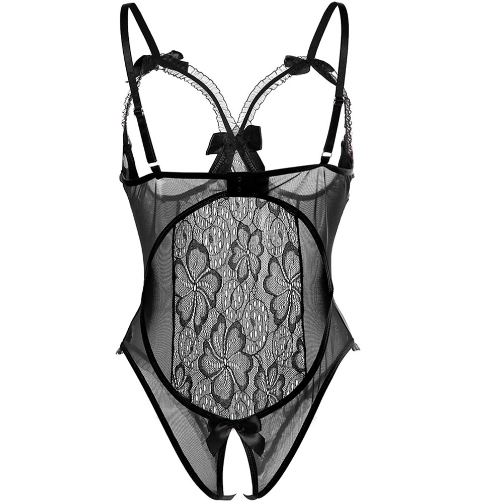 Women's Sexy-Lingerie Babydoll Sleepwear Underwear Lace Dress G-String Nightwear