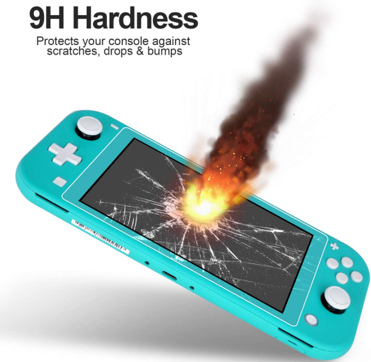 4 Pack For Nintendo switch Lite Tempered Glass, Anti-Scratch Screen Protector 9H