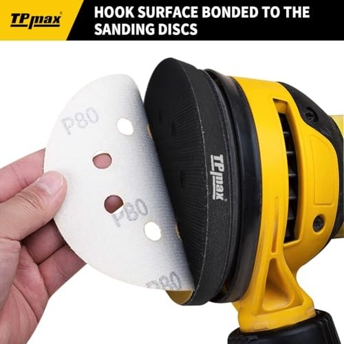 10 Pack 5" Soft Density Hook and Loop Interface Pads - 8 Holes Sponge Buffering