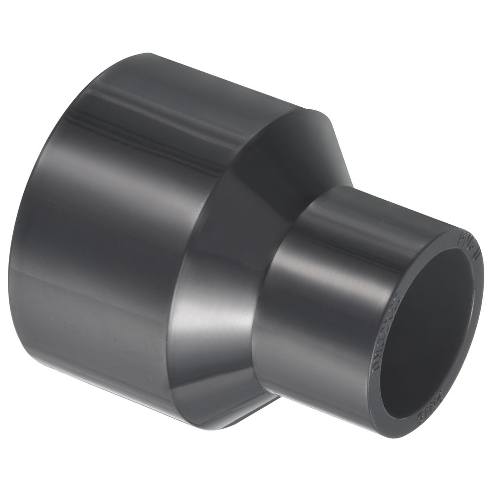 PVC Reducer Pipe Fitting 1.6x1" Socket Coupling Adapter Connector, Grey