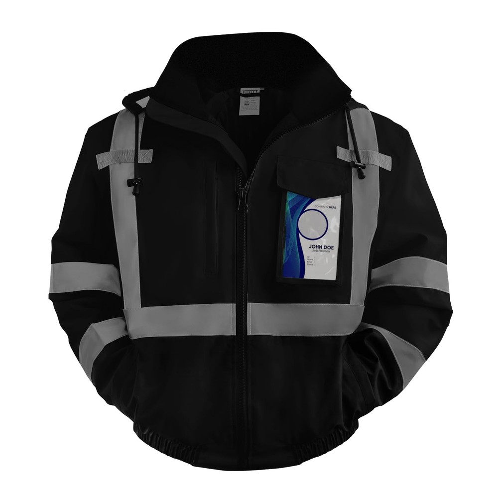 Safety Jacket for Men & , Hi Vis Reflective Jackets with Pockets, Constructio...