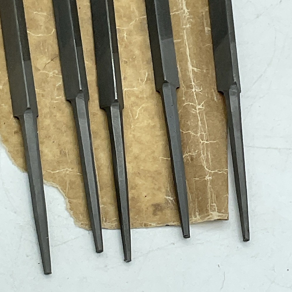 Five Unbranded Extra Slim Taper 7” Files in Original Box
