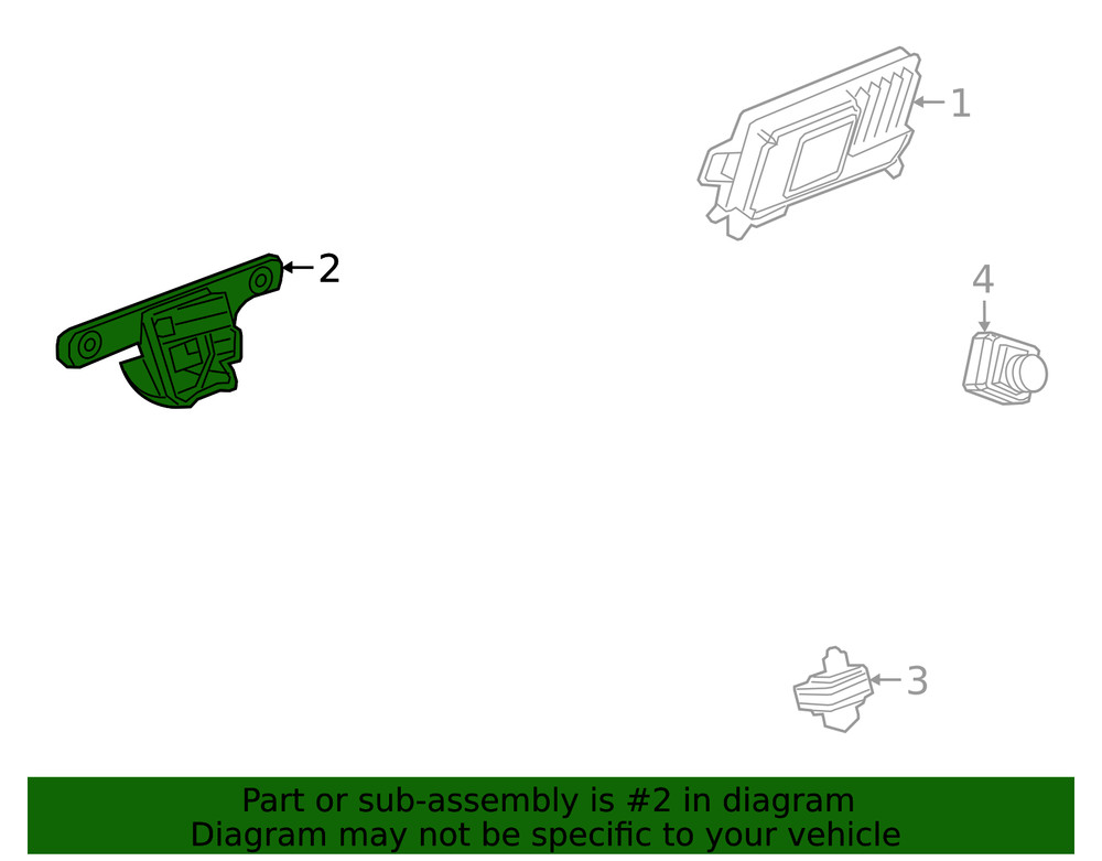 Genuine GM Front View Driver Information Camera 84721332