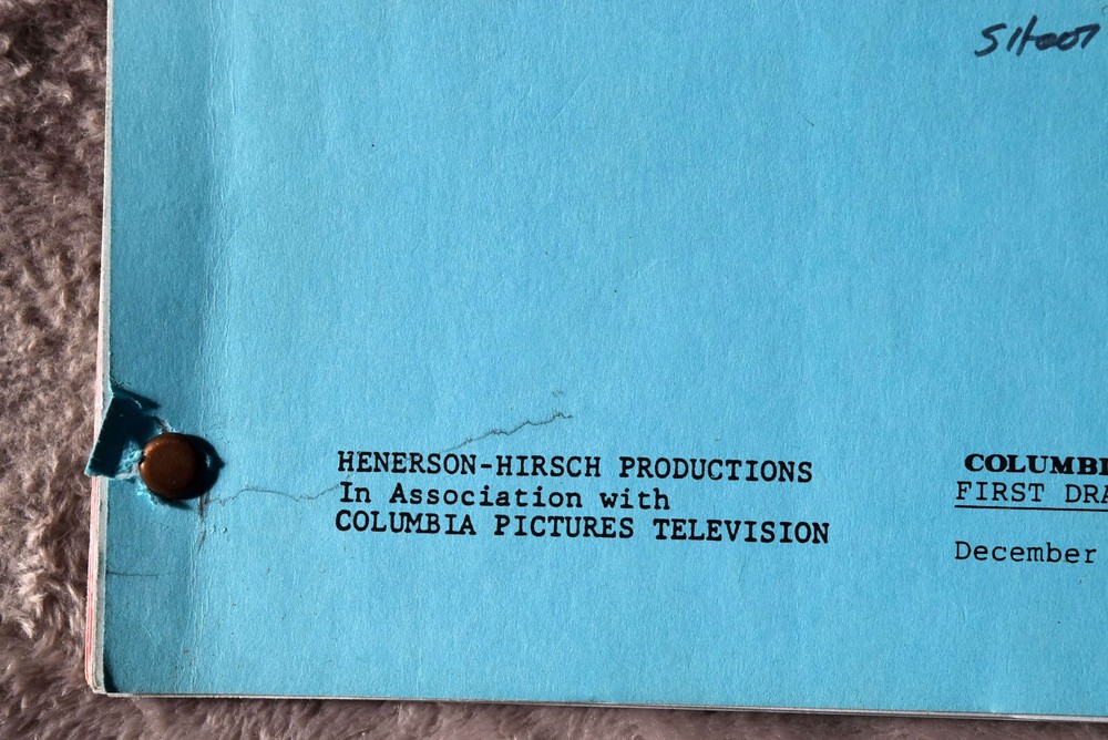 1986 Starman " The Probe " Original Screenplay Script First Draft