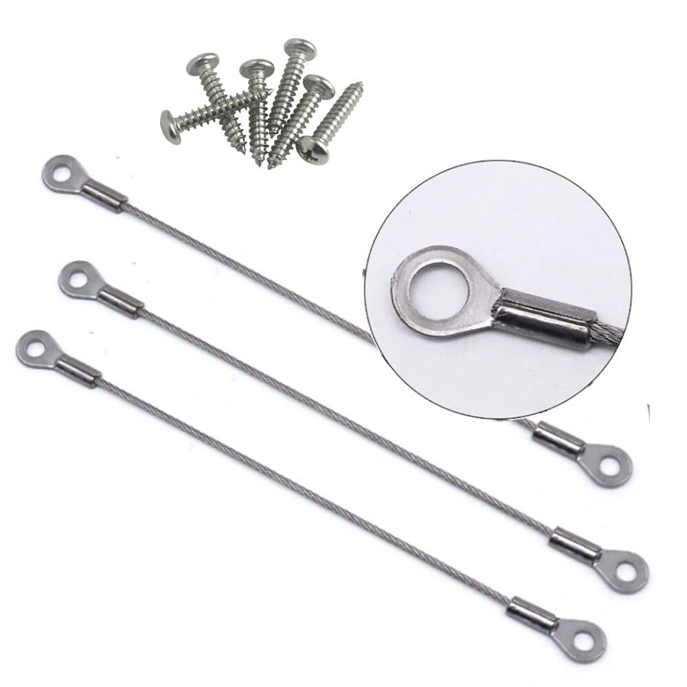 10 Pack Cabinet Hinge Limiter Door Angle Protector with Screws 6 Inch