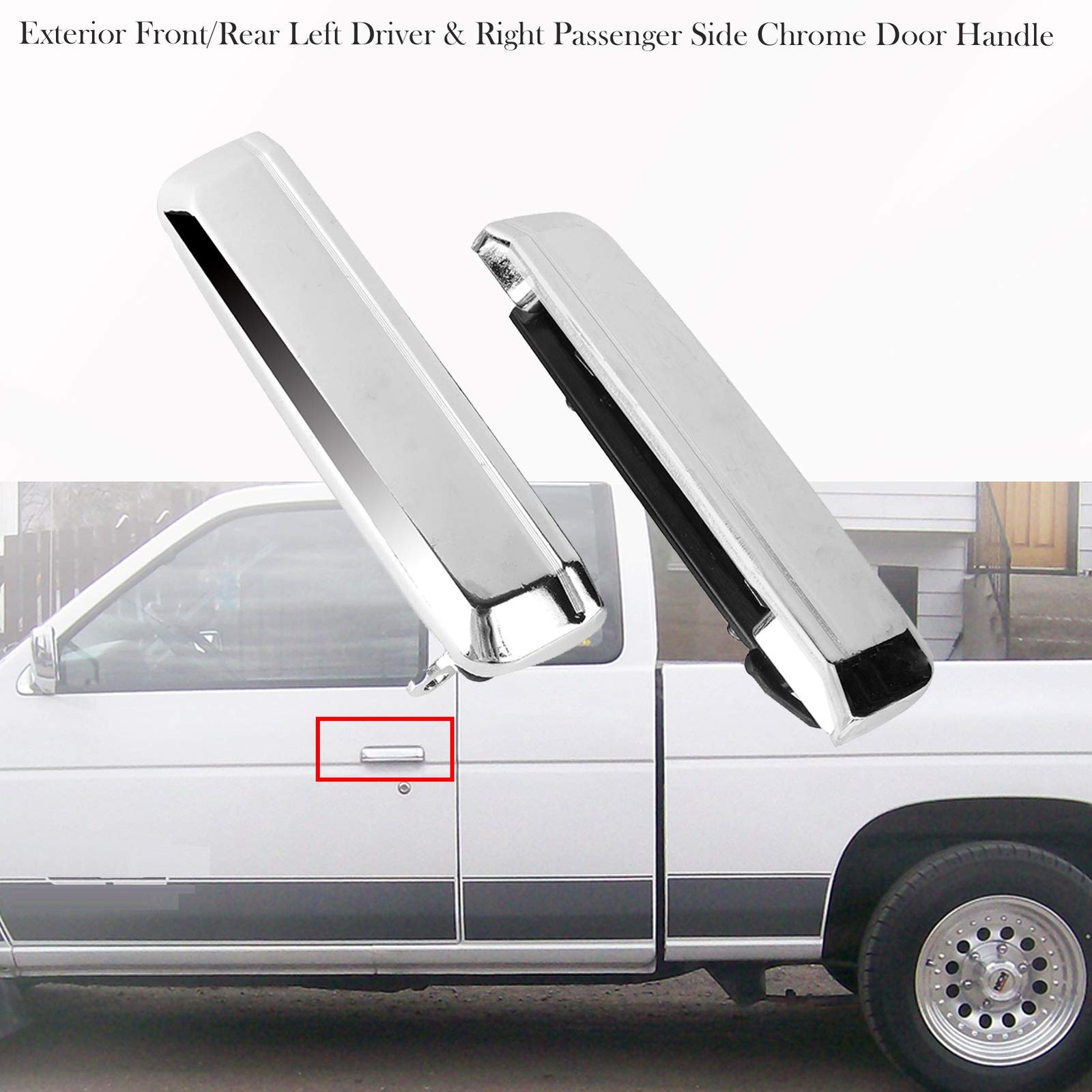 Chrome Exterior Door Handle Nissan D21 Hardbody 86-97