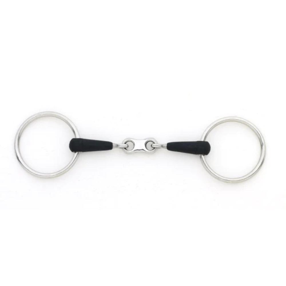 Loose Ring Rubber French Link Bit