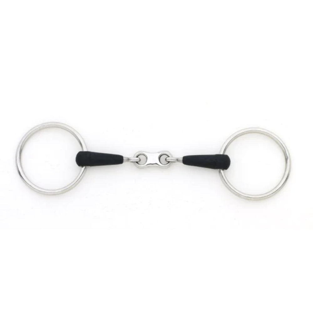 Loose Ring Rubber French Link Bit