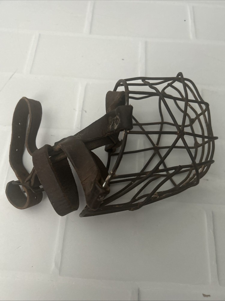 vintage Metal Dog Muzzle