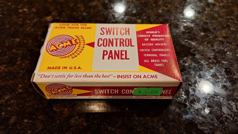 Vintage Acme Switch/turnout Control Panel
