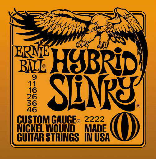 *10 PACK ERNIE BALL HYBRID SLINKY 9-46 ELECTRIC GUITAR STRINGS 2222 (10 SETS)*