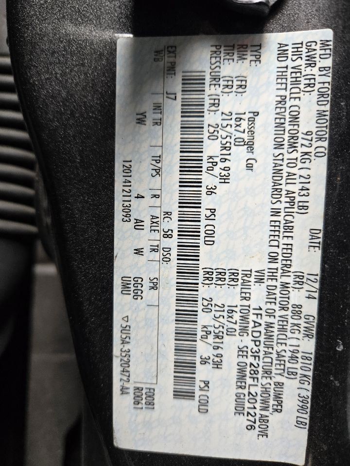 2015-2018 Ford Focus Front 4.2" Display Screen