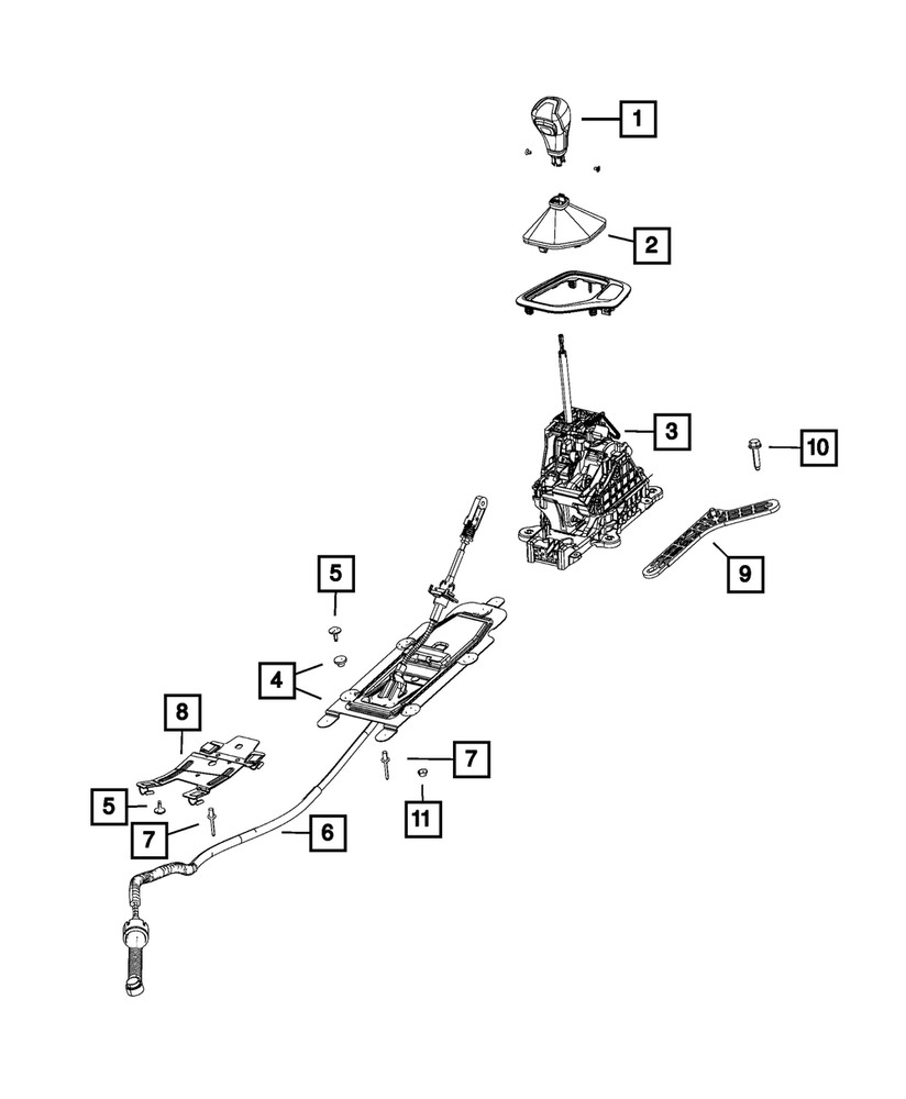 Genuine Mopar Gearshift Boot 6MZ68PR3AB
