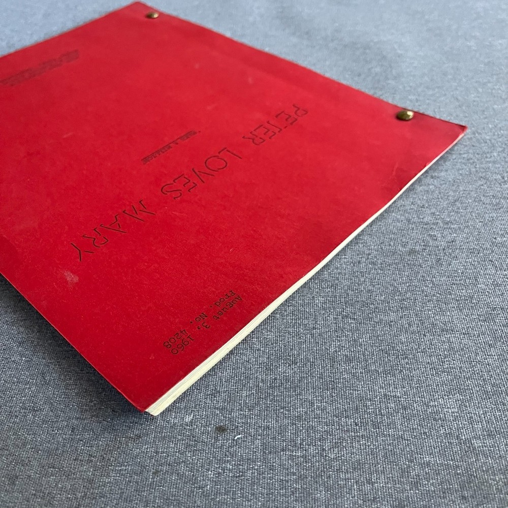 1960 PETER LOVES MARY TV Script "Make a Million" Four Star Television Script