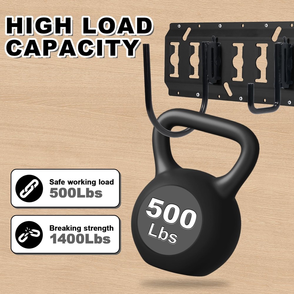 8 Pack E Track Hooks 2" and 4" E-Track J-Hooks with Spring Fitting Heavy Duty...