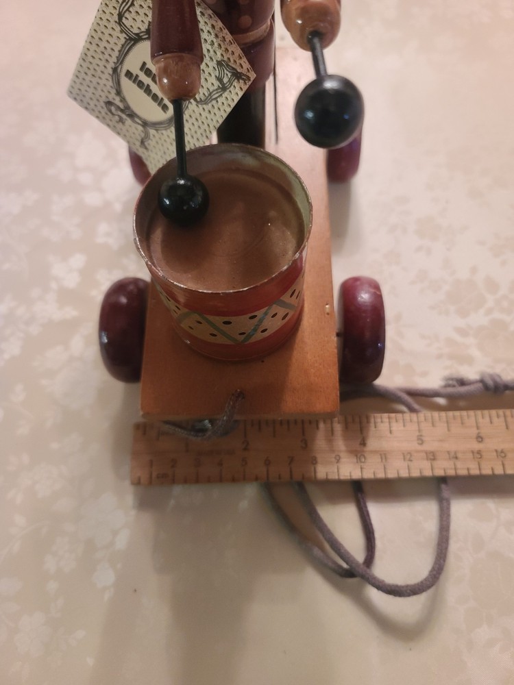 VTG Louis Nichole Pull Toy Toy Drummer