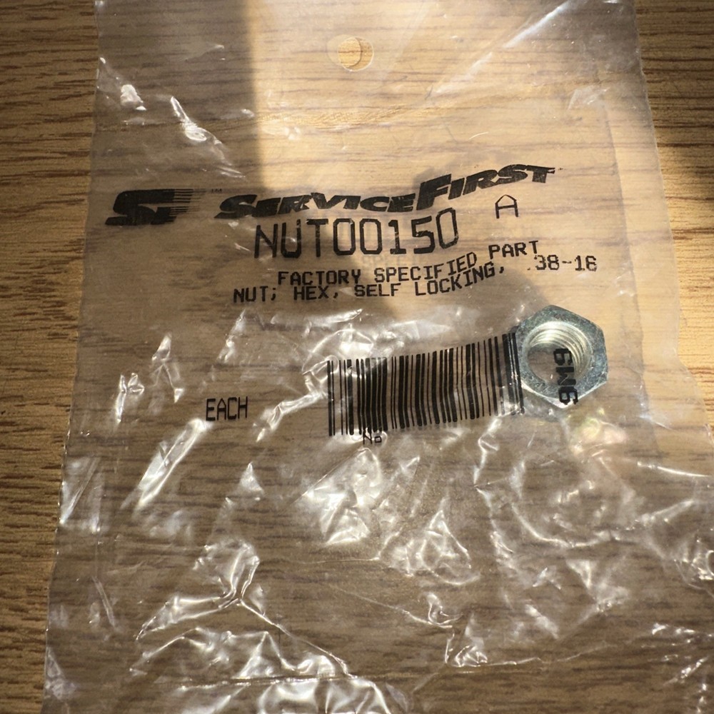 Service First NUT00150 Nut; Hex, Self Locking, 38-16