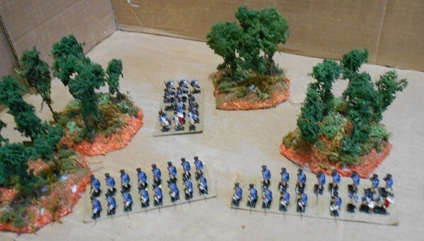 4 Forest Terrain Modules for Wargames, HO Scale Model Train Layout, Scenery