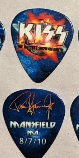 KISS 8-7-2010 MANSFIELD MA Hottest Show On Earth Guitar Pick PAUL STANLEY