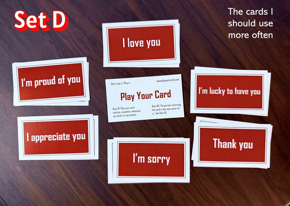 Conversation Starter Cards.