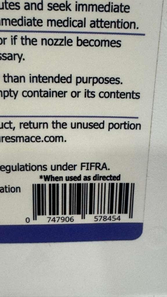 Cat MACE Anti-Cat Deterrent and Training Tool Spray NEW SEALED