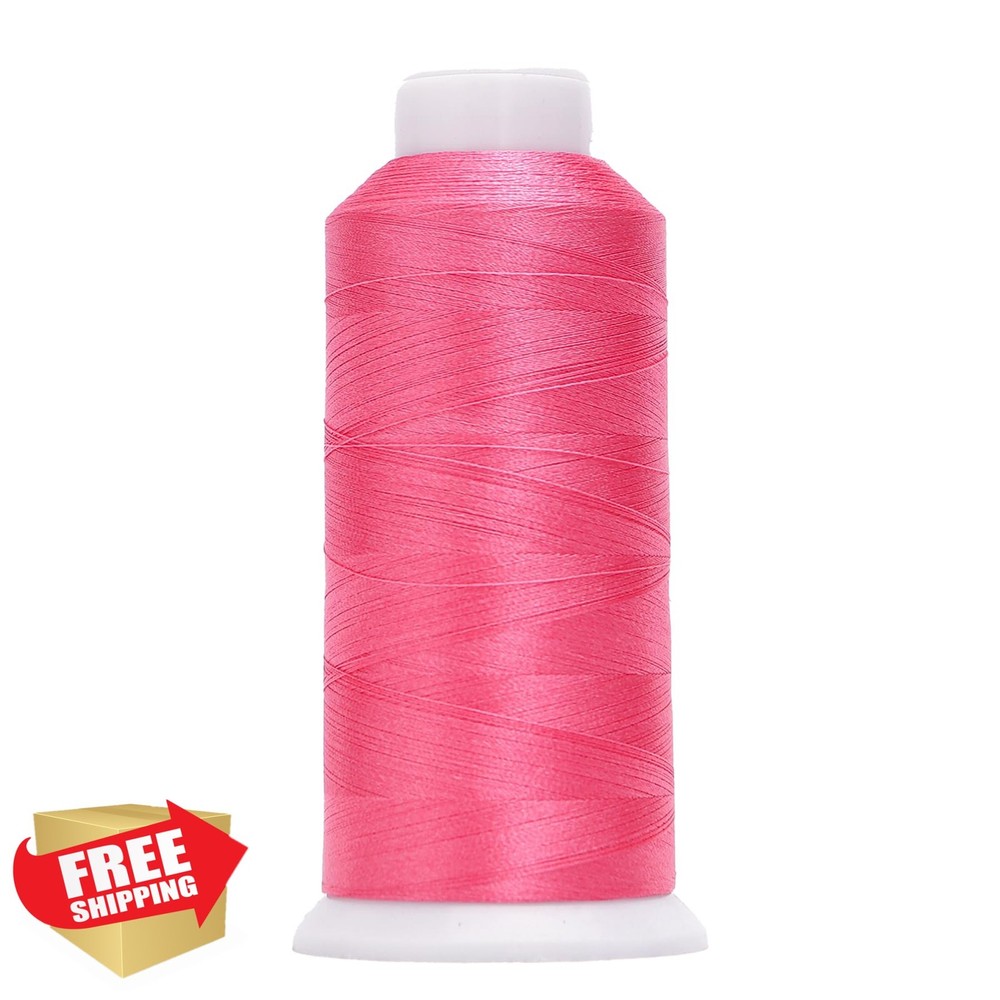 AMOHilos Polyester Embroidery Machine Thread Flamingo Pink