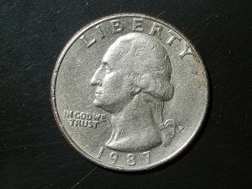 1987-P WASHINGTON QUARTER #1