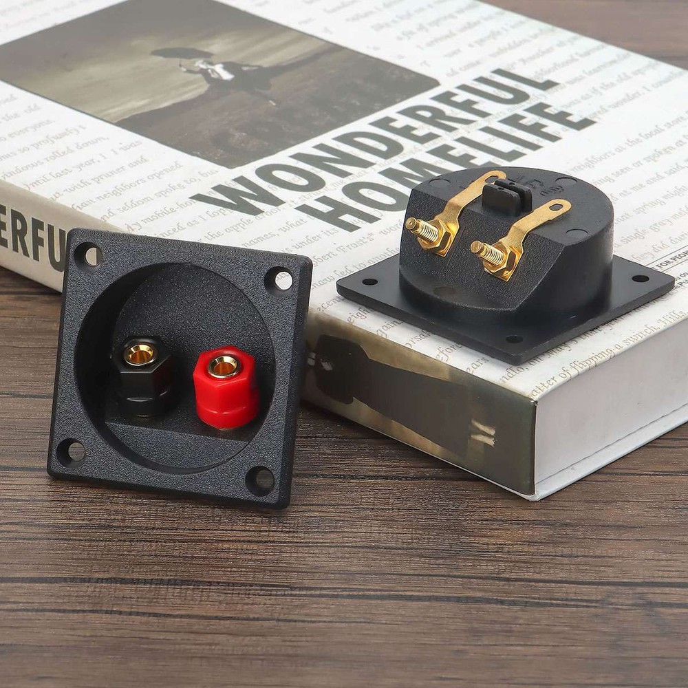 Subwoofer Square Speaker Box Sub Push Spring Terminal Clip Connector