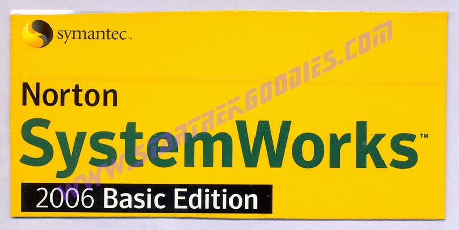 Symantic NORTON SYSTEMWORKS 2006 Basic Edition w/CD, User Guide & Product Key!