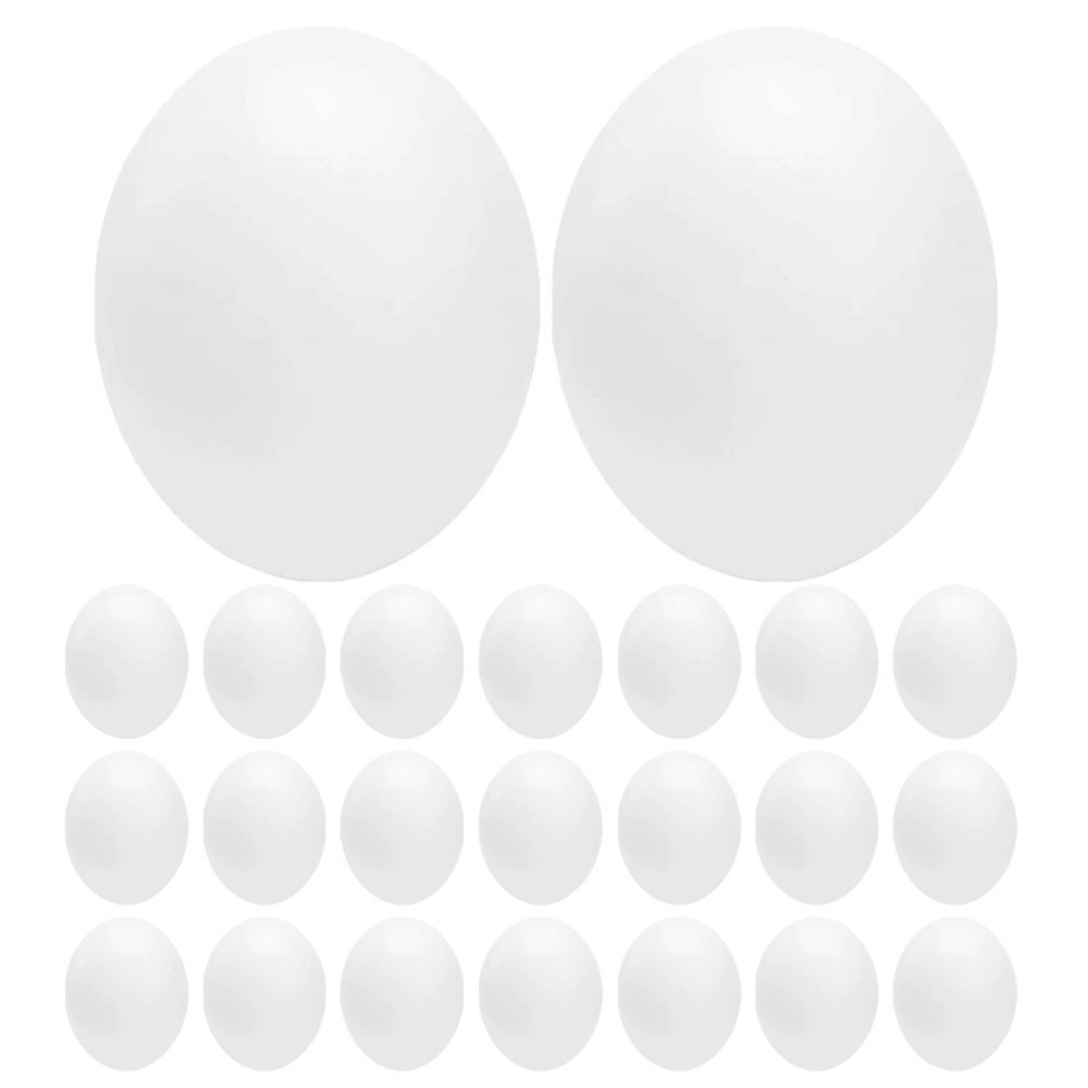 24 Pcs Faux Artificial Eggs Bird Behavior Training Props Nesting