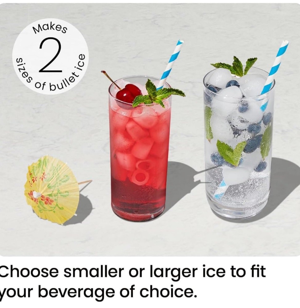 NEW— Ice Man Dual Size Compact Ice Maker