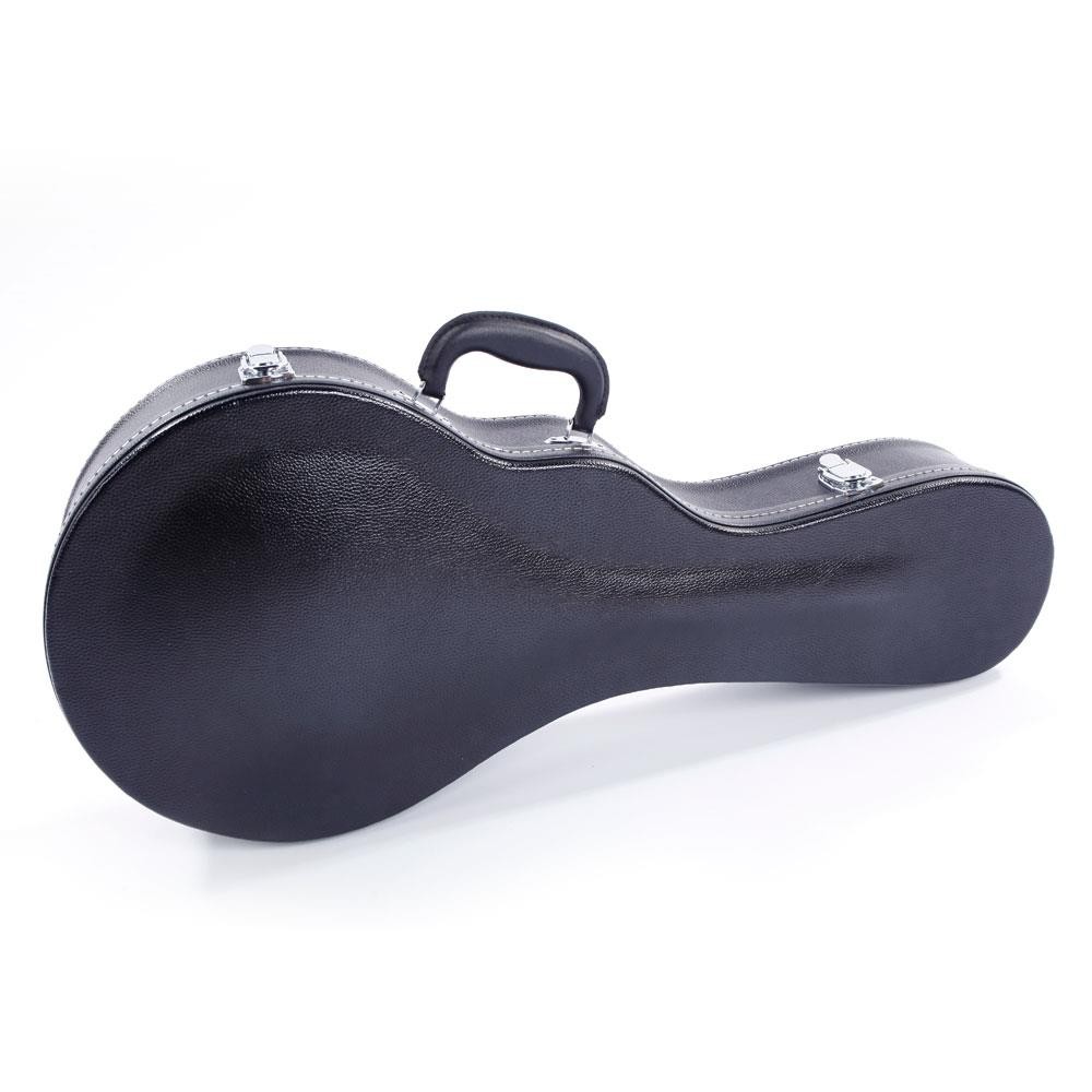 Glarry Microgroove Pattern Hardshell Mandolin Case for F Style Mandolin